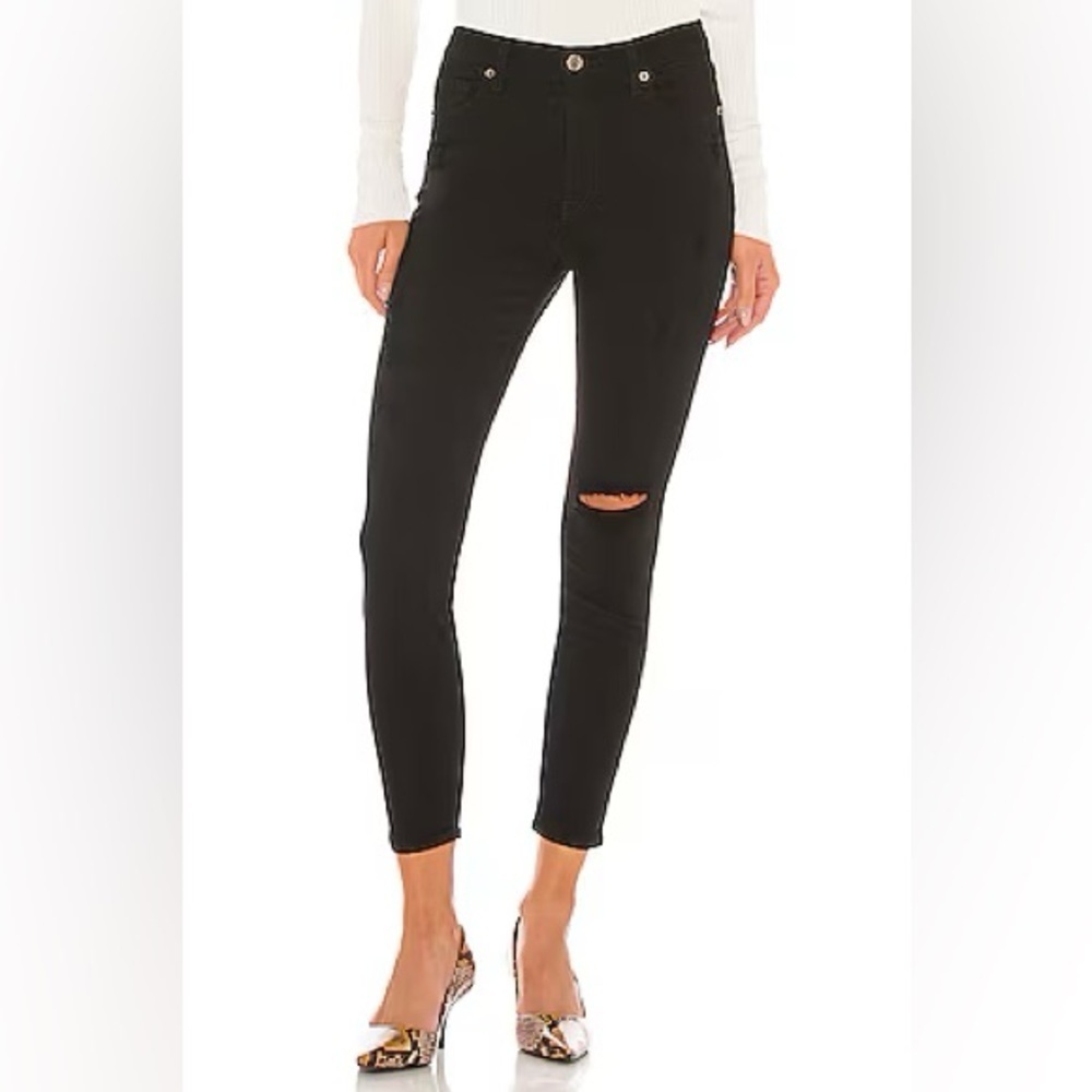 Pistola Aline High Rise Skinny in Black Magic Women’s Sz 26 Cotton Stretch denim